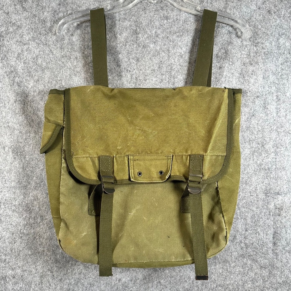 Military OD Green Rucksack Bag Satchel Purse Camping Survival Surplus Backpack